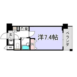 プレサンス西心斎橋【5階】の間取り