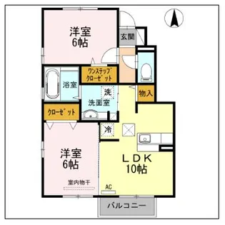 プロスパー【1階】の間取り