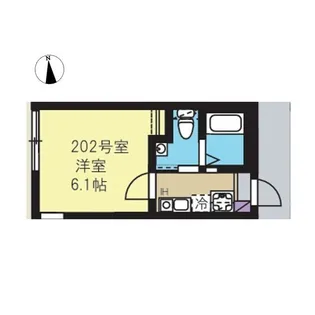 ウィステリアパルク西横浜【2階】の間取り