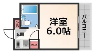 コボックス【4階】の間取り