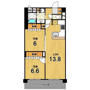 リーガル京都聖護院【3階】の間取り