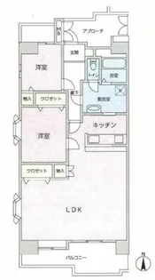 光が丘パークタウン四季の香弐番街3号棟【4階】の間取り