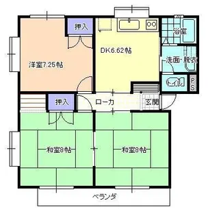 チェリーコーポ【2階】の間取り