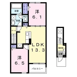 ベリッシマ II【2階】の間取り
