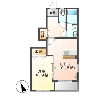 SUN PRESS C【1階】の間取り