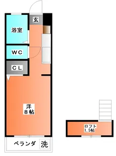 1Rの間取り画像