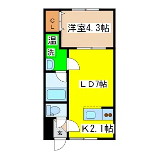 トラストドリームII【2階】の間取り