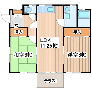 宮城県仙台市太白区鈎取2【一戸建】の間取り