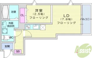 Forest Valley南仙台【3階】の間取り