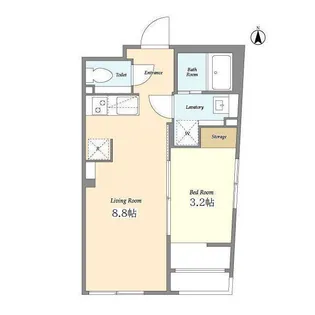 1LDKの間取り画像