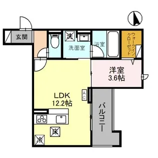 D-GLANZ宿郷【1階】の間取り
