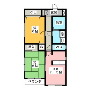 シャリエ彩恵【4階】の間取り