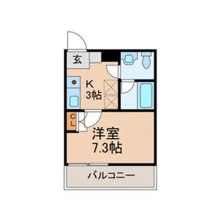福岡県久留米市津福本町【マンション】の間取り