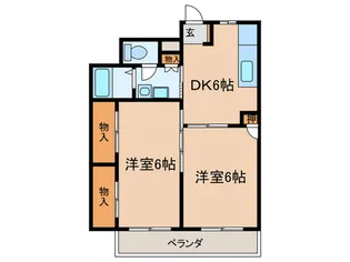 ル ヴェルジェ【2階】の間取り