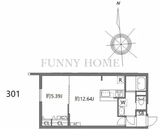 東京都世田谷区上北沢4【マンション】の間取り