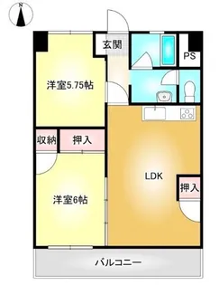 アーバンコート泉宮【1階】の間取り