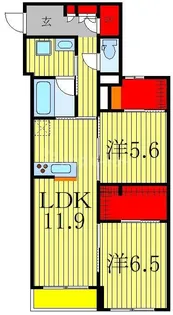 シャーメゾン新富町【3階】の間取り