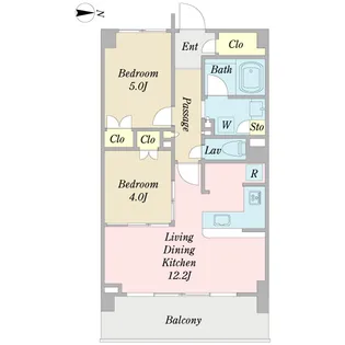 エクセレントスクエア新丸子【1階】の間取り