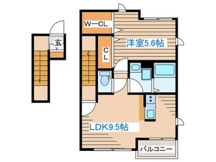 ローレルパティオ薬師堂【2階】の間取り