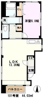 埼玉県川口市西川口2【マンション】の間取り