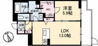 広島県福山市野上町3【マンション】の間取り