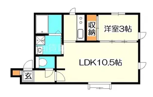 東京都国分寺市西恋ヶ窪3【アパート】の間取り