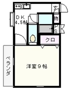 アルバトロス原【4階】の間取り