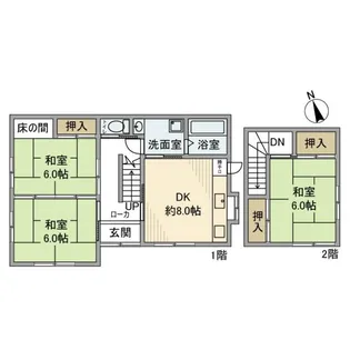 茨城県龍ヶ崎市光順田【一戸建】の間取り