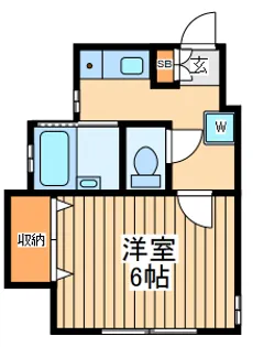 エスポワールアワ【1階】の間取り