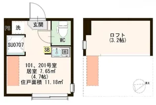 エスカリエ【2階】の間取り