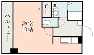 熊本県熊本市中央区九品寺3【マンション】の間取り