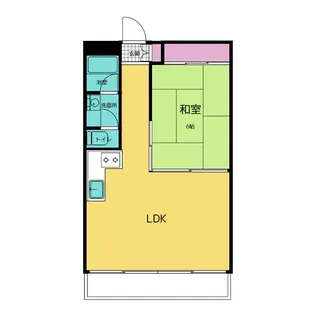 京王熱川マンション【4階】の間取り