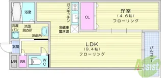 フィーロ宮町 (filo宮町)【2階】の間取り