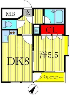 アーク柏中央【4階】の間取り