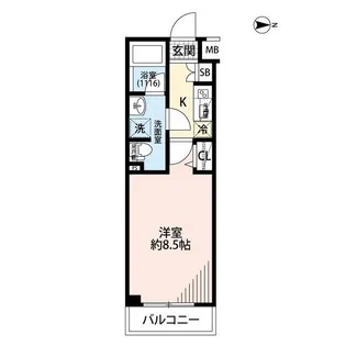 東京都江東区東雲2【マンション】の間取り