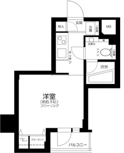 グランドコンシェルジュ錦糸町アジールコート【5階】の間取り