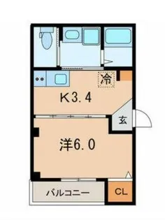 Mergrace戸越銀座【3階】の間取り