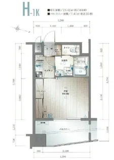 サヴォイマキシマイズ博多ステーション【12階】の間取り