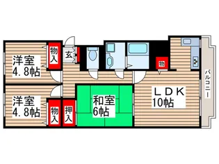 サンシティ南行徳III【1階】の間取り