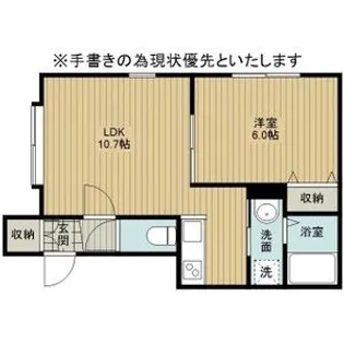 ル・プープル2【2階】の間取り