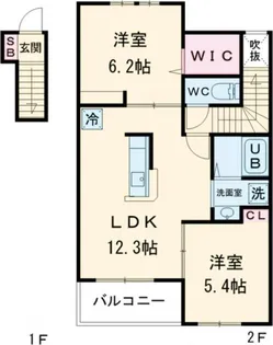 Histoire(イストワール) I【2階】の間取り