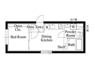 CASA PIAZZA 新蒲田【1階】の間取り