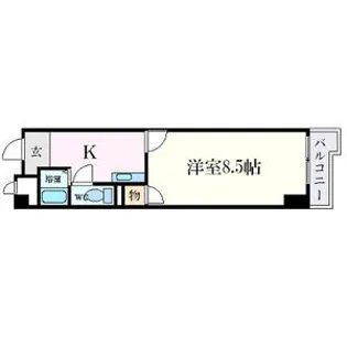 ハイツ金山【6階】の間取り