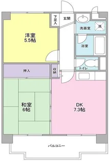 サンコール青葉台【3階】の間取り
