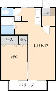 コーポくるま【2階】の間取り