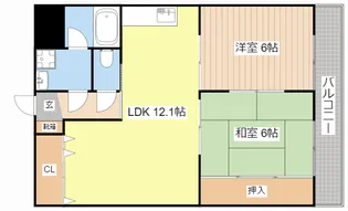 タイハイツ焼田【3階】の間取り