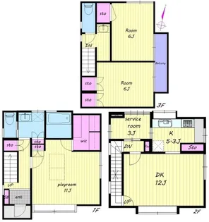 東京都北区滝野川5【一戸建】の間取り