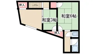 松清荘【2階】の間取り