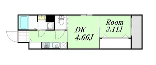 GRANDSTEADY西中島【3階】の間取り