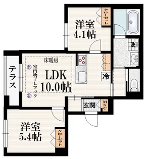 BLANCHE【1階】の間取り